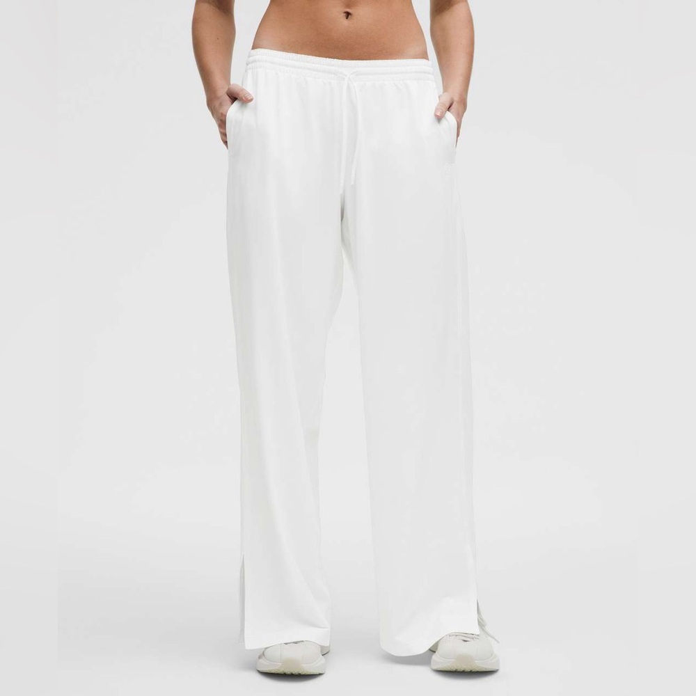 Lululemon Court Rival Wide Leg Track Pant Regular White Size 14 W5HDSS